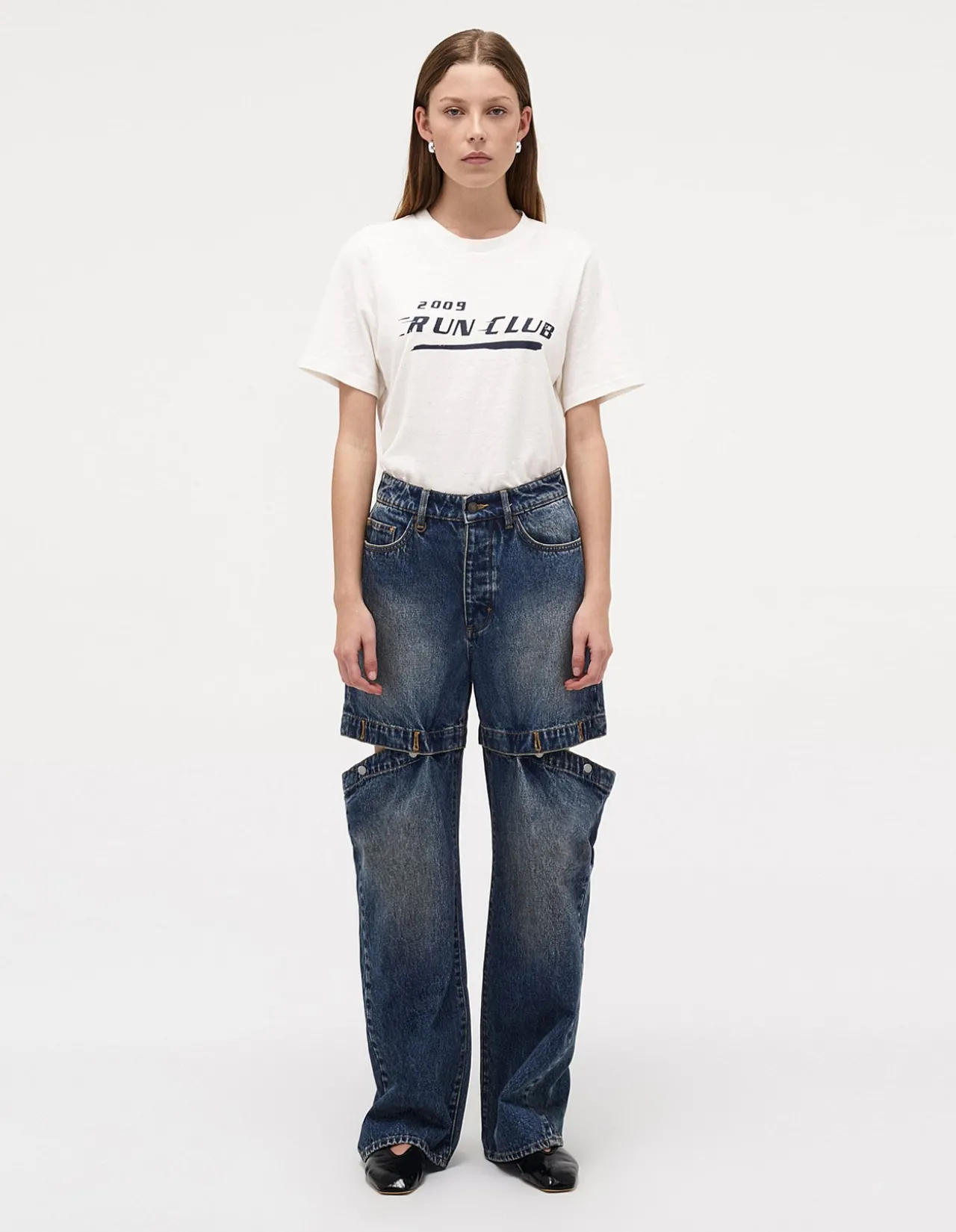 Coco Relaxed Cut Loose Detachable Panel Jeans