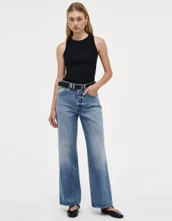 Coco Relaxed High Rise Straight Leg Jeans