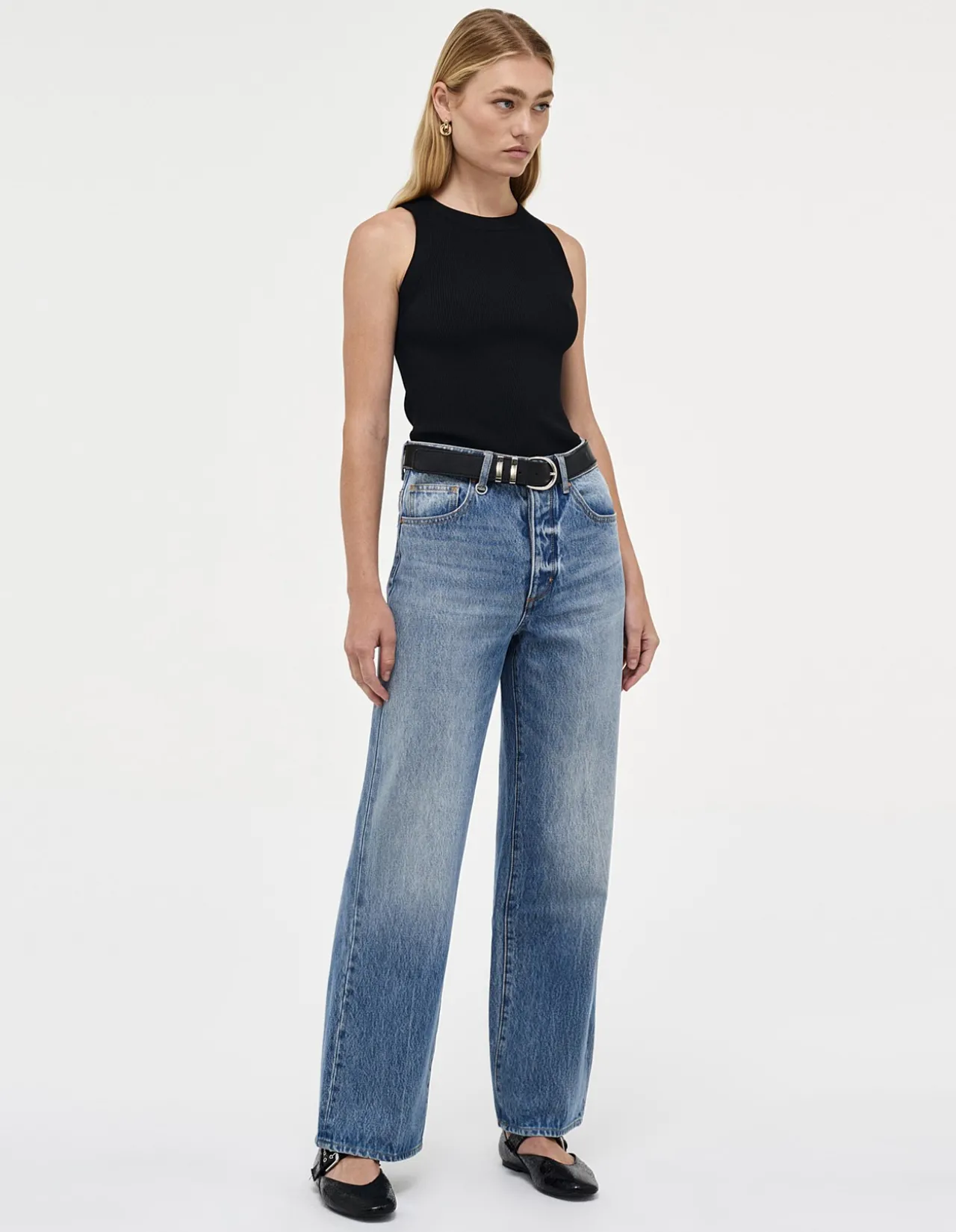 Coco Relaxed High Rise Straight Leg Jeans