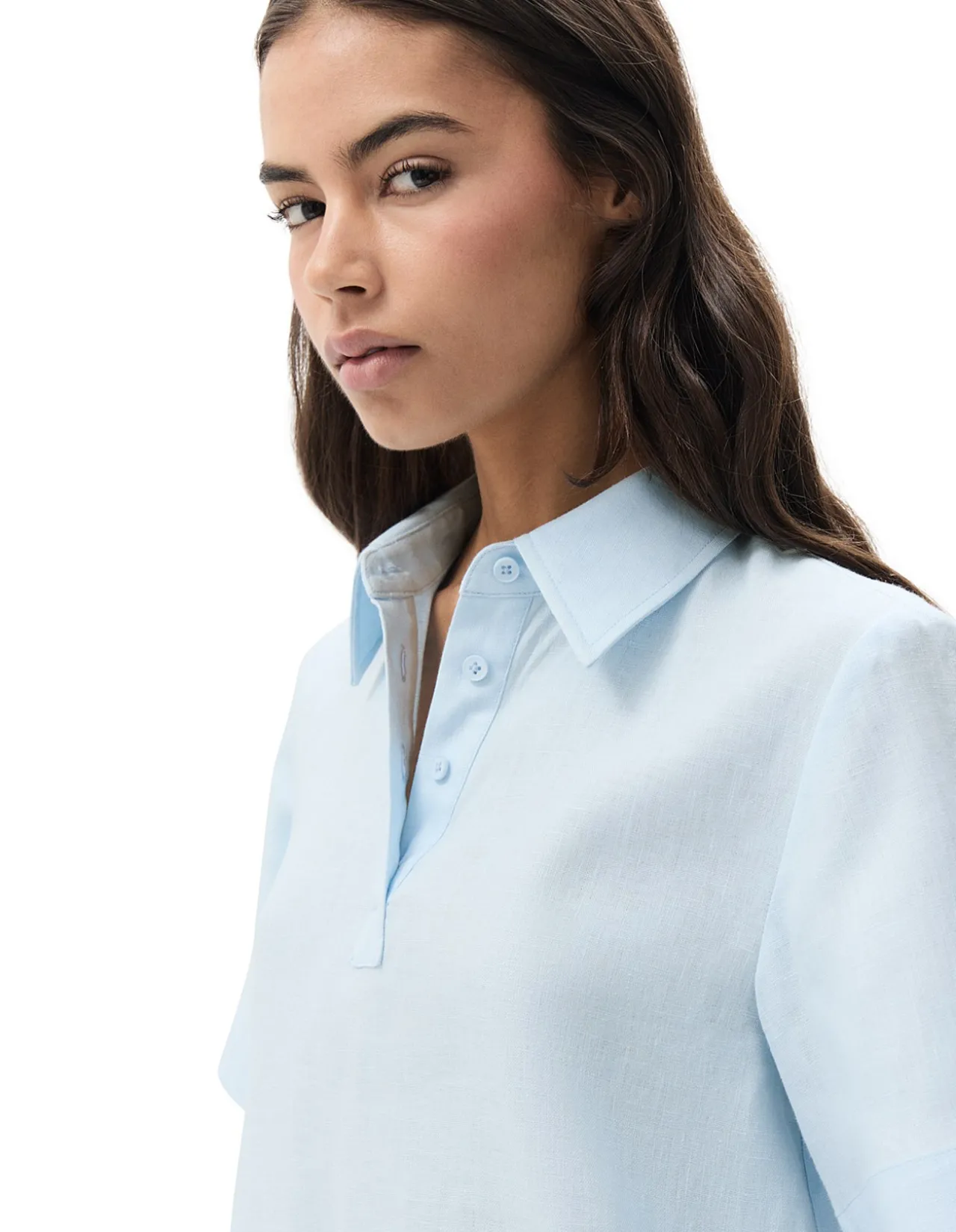 COLLARED POPOVER SHIRT