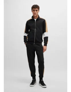 Colour-Blocked Zip-Up Sweatshirt