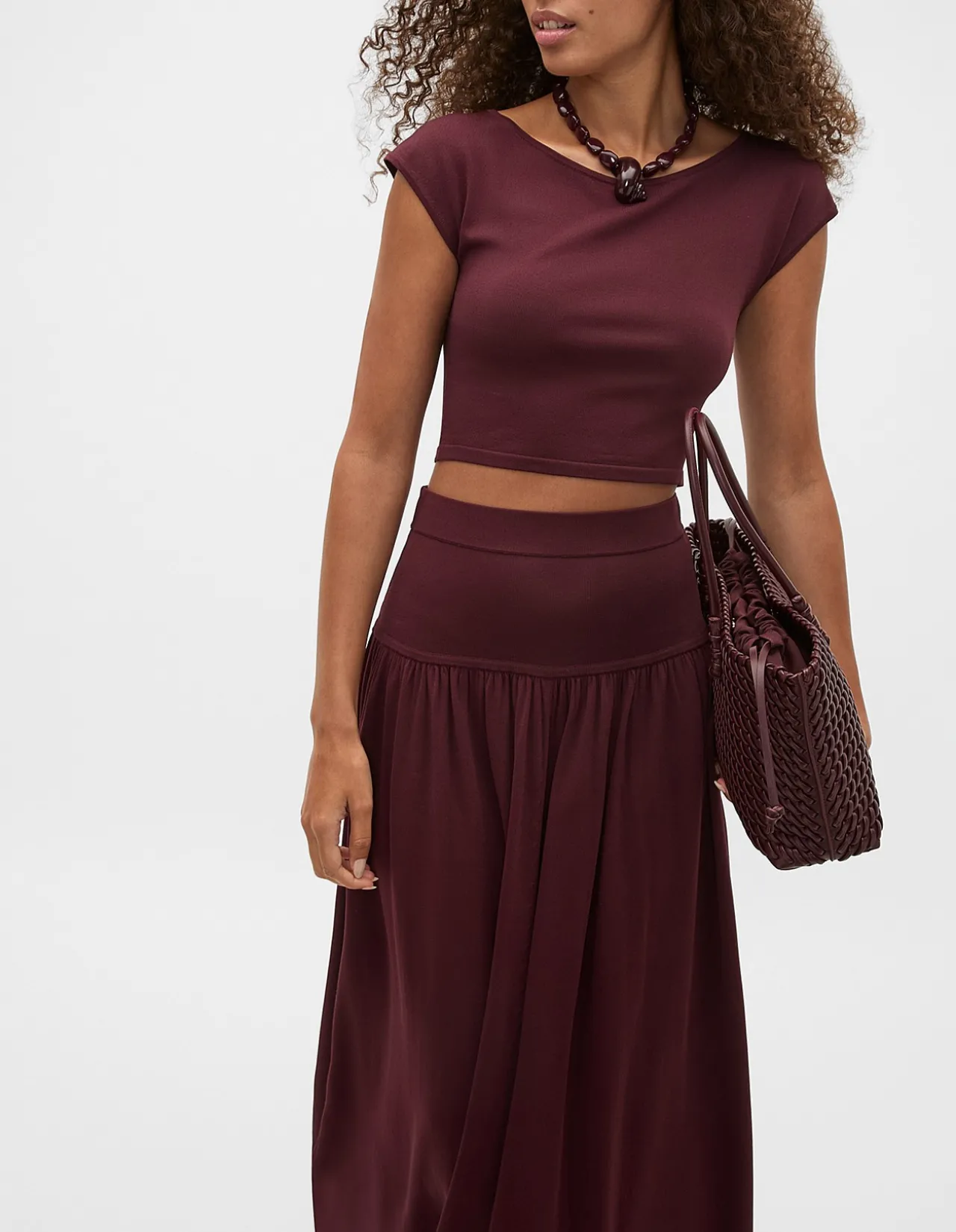 COMPACT CREPE KNIT TOP