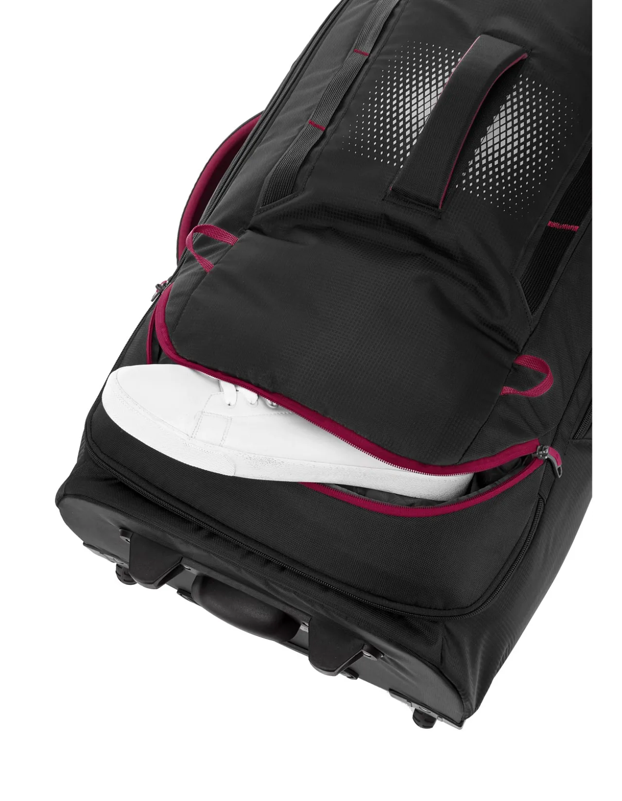 COMPOSITE V4 76CM WHEELED DUFFLE BLACK/RED