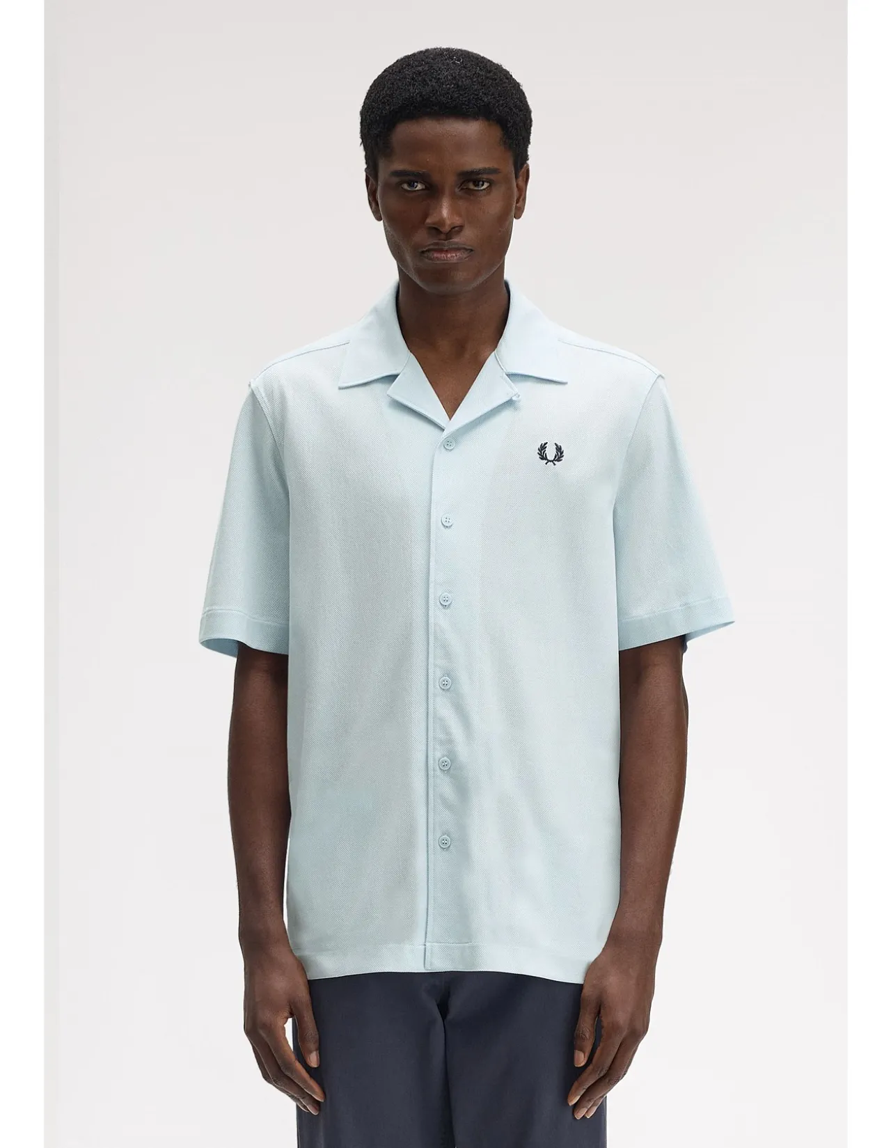 COMPRESS MESH REVERE COLLAR S/S SHIRT