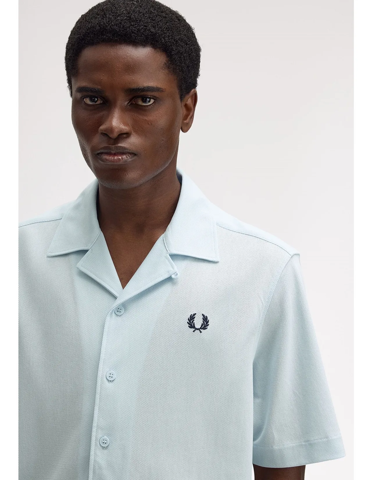 COMPRESS MESH REVERE COLLAR S/S SHIRT