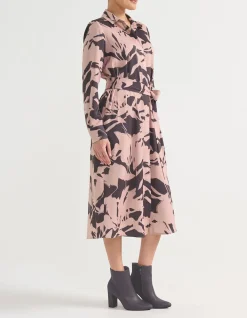 CONCEALED PLACKET SHIRT DRESS