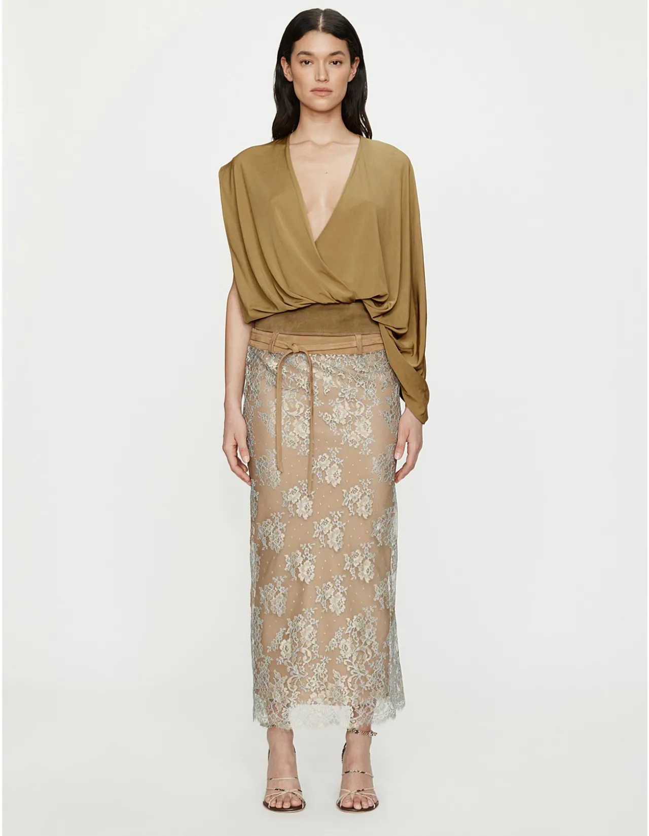 CONTOUR SUEDE ASYMMETRIC TOP