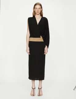 CONTOUR SUEDE MIDI DRESS