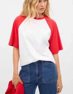 CONTRAST RAGLAN TEE
