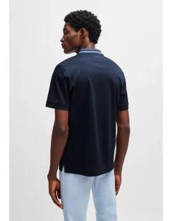 Contrast-Stripe Slim-Fit Polo Shirt