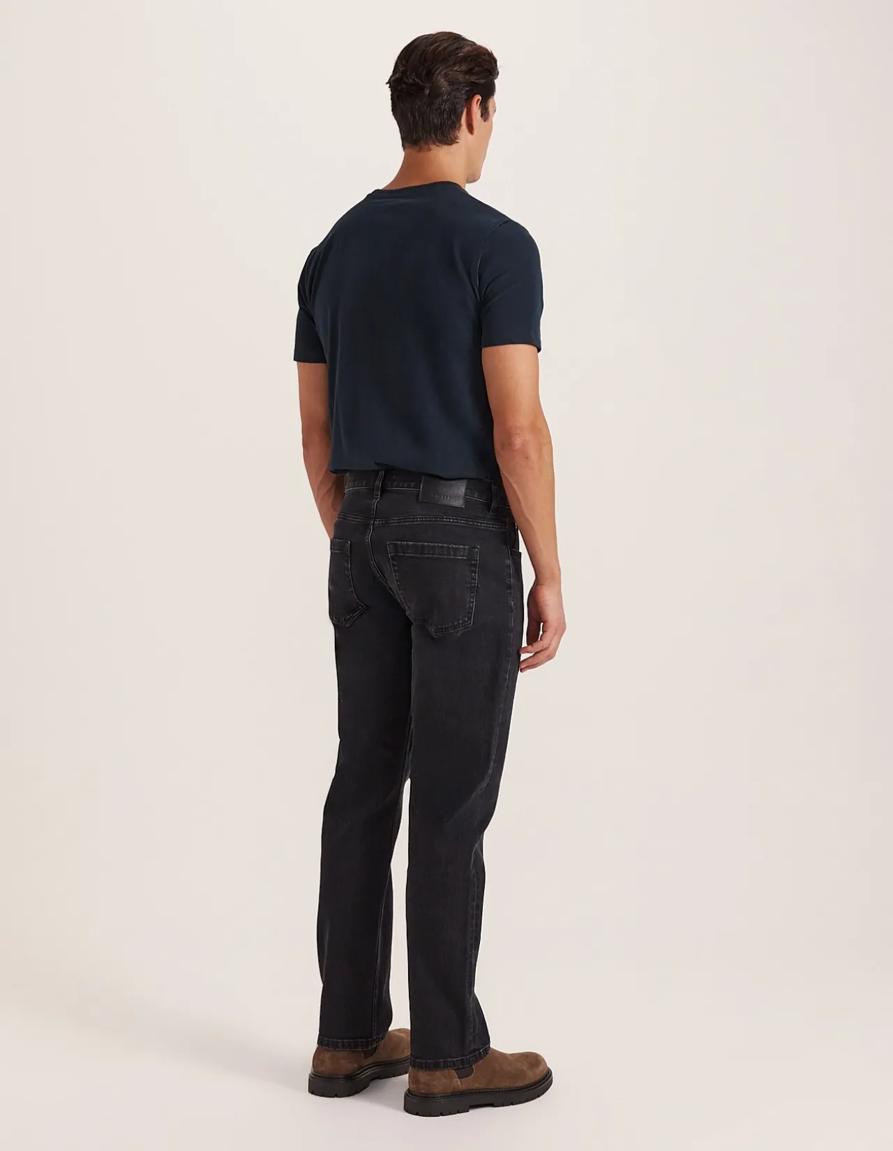 Cooper Washed Black Straight Leg Jean