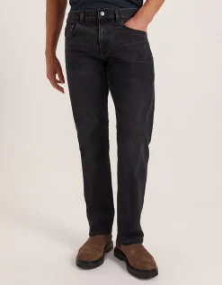 Cooper Washed Black Straight Leg Jean