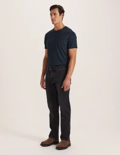 Cooper Washed Black Straight Leg Jean