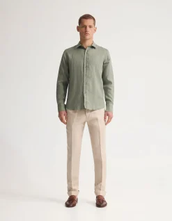 COPPER EUROPEAN LINEN SHIRT