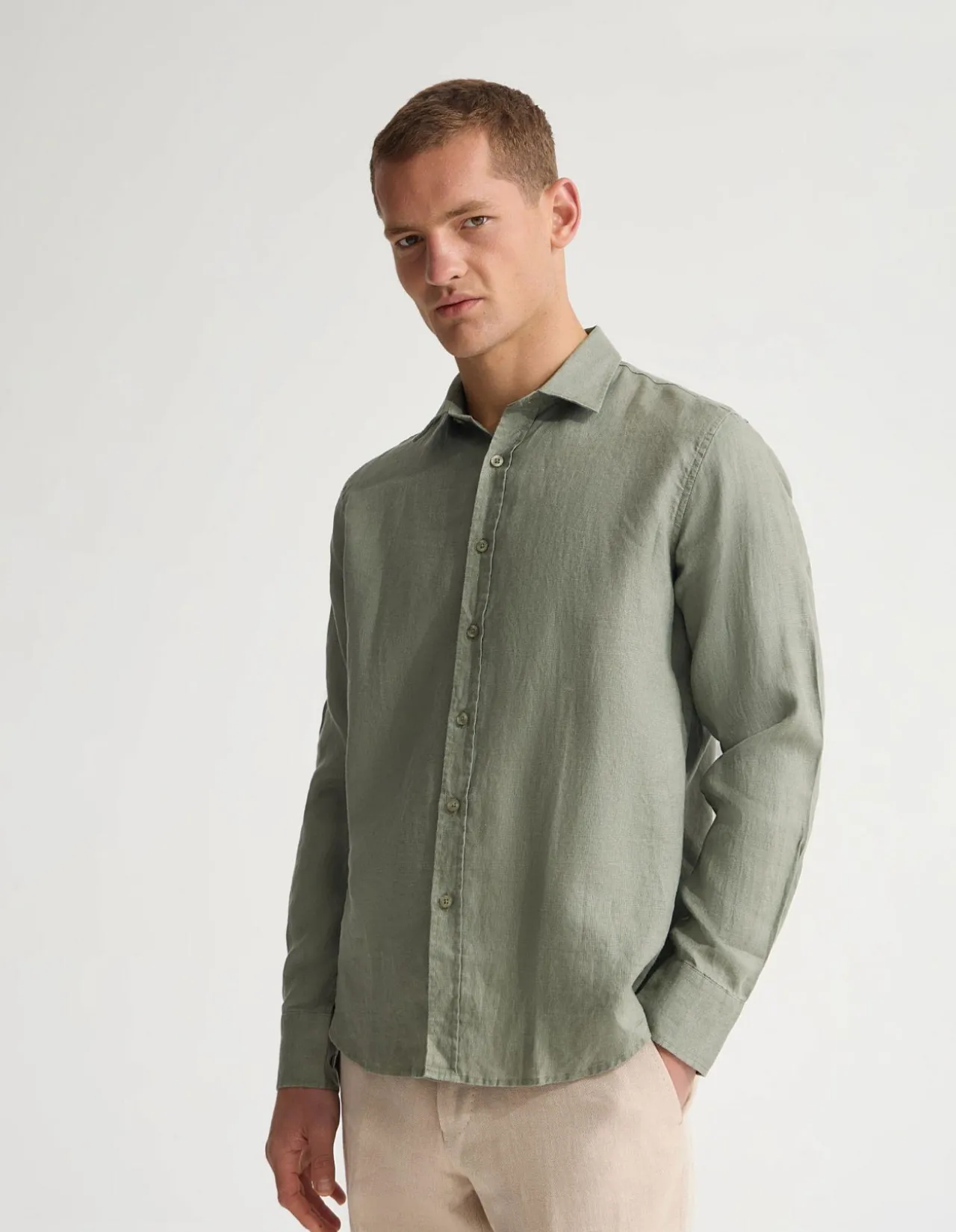 COPPER EUROPEAN LINEN SHIRT