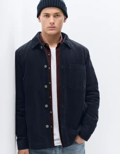Cord Jacket: Cozy Relaxed Rugged in Plush Corduroy with Faux Sherpa Lining