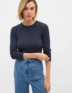 CORE RIB CREW NECK TOP