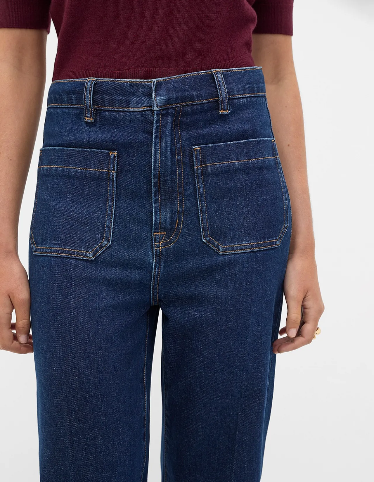 Core Wide Leg Patch Pocket Jean