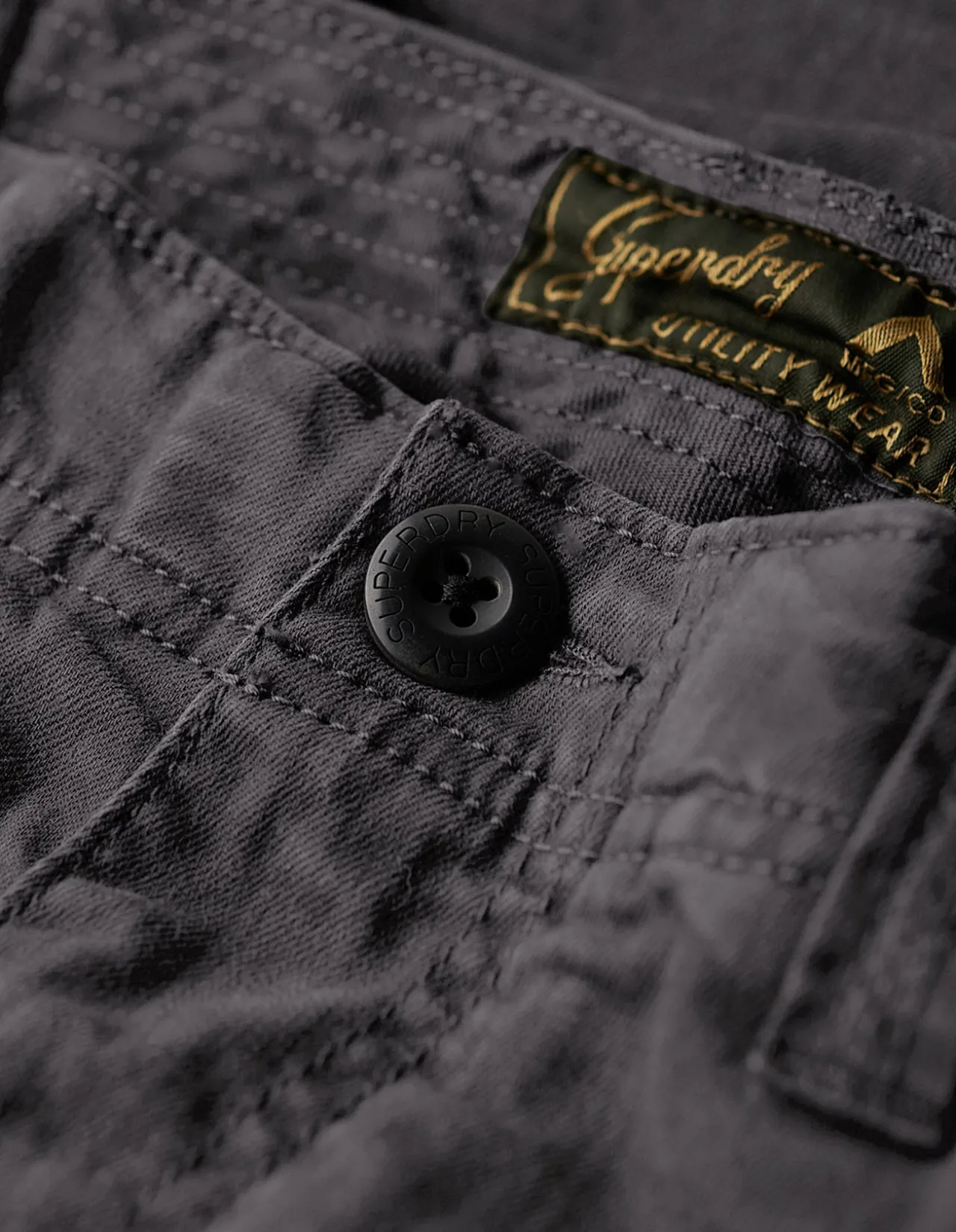 Core Cargo Pant Washed Black