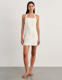 CORNELIA LINEN MINI DRESS