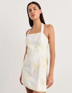 CORNELIA LINEN MINI DRESS