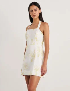 CORNELIA LINEN MINI DRESS