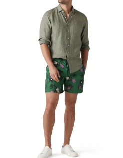 Coromandel Long Sleeve Sports Fit Shirt - Kelp