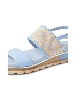 Corsett Woven Strap Platform Sandals
