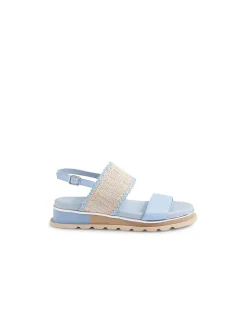 Corsett Woven Strap Platform Sandals