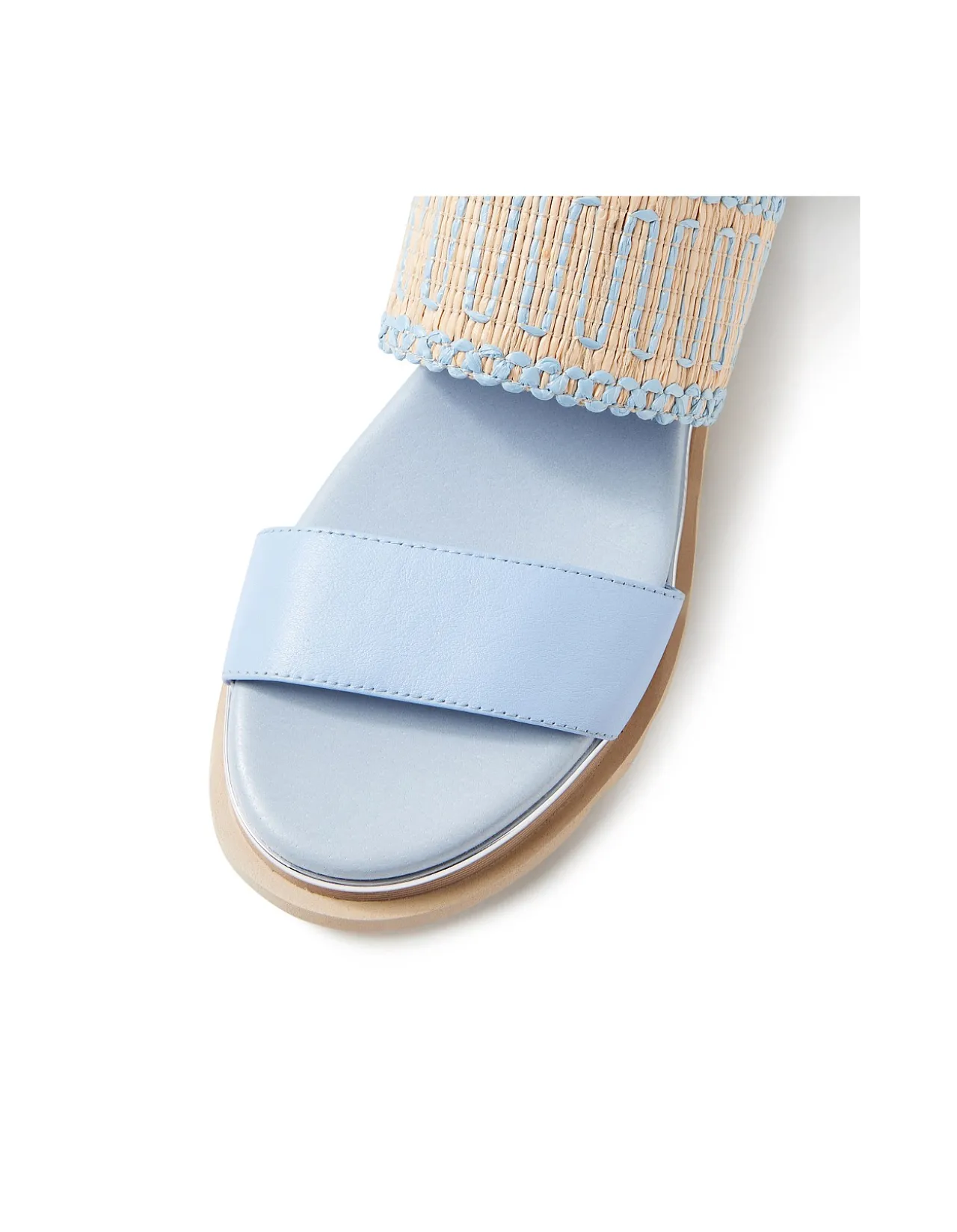 Corsett Woven Strap Platform Sandals