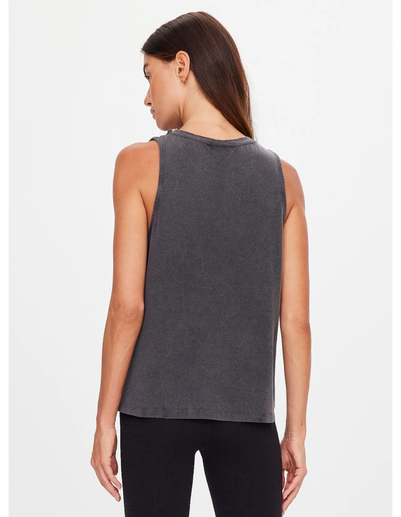 Cosmic Sarah Washed Black Logo Tank Top