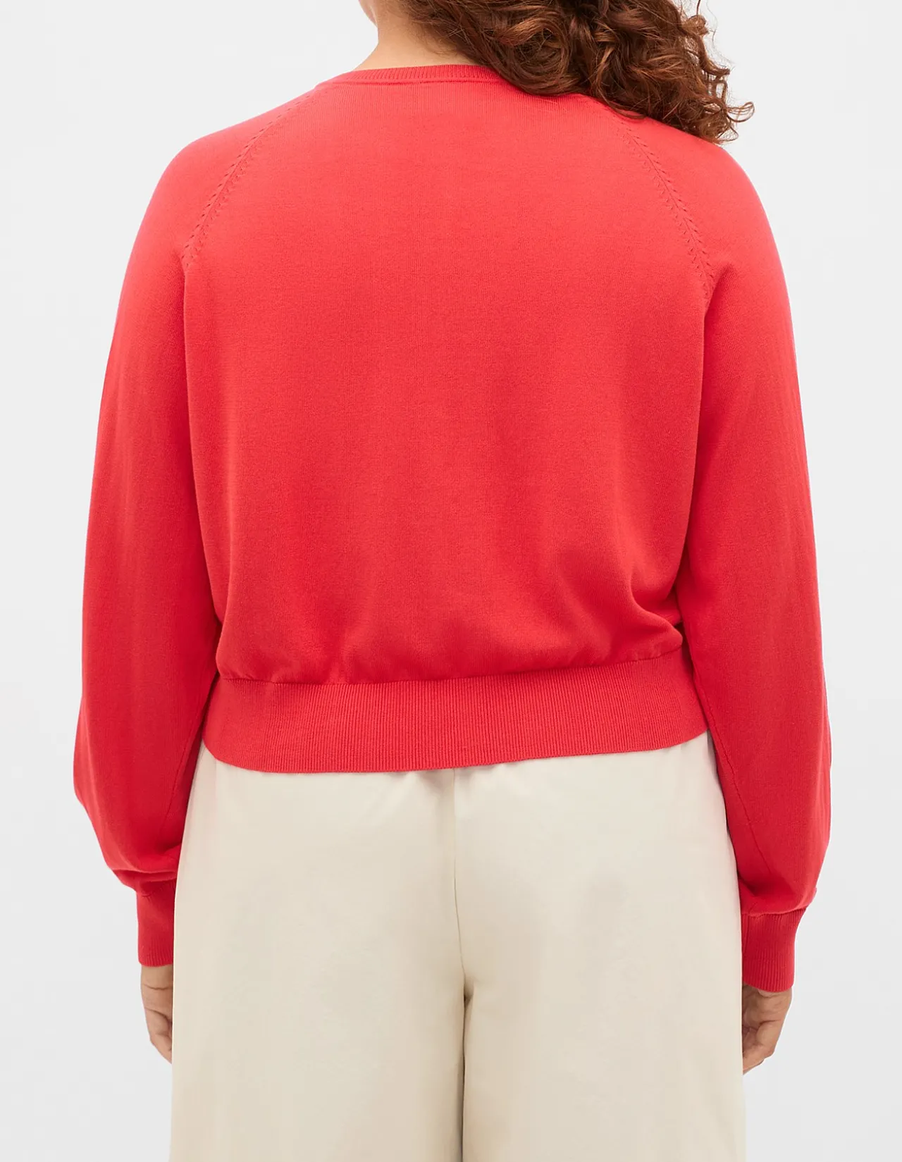 COTTON BLEND RAGLAN CARDIGAN