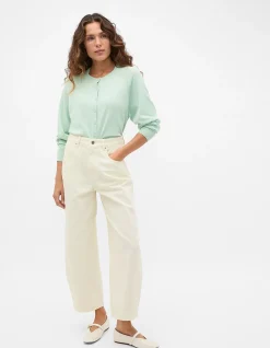 COTTON BLEND RAGLAN CARDIGAN