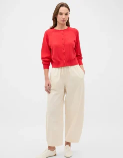 COTTON BLEND RAGLAN CARDIGAN