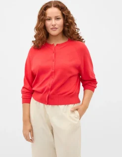 COTTON BLEND RAGLAN CARDIGAN
