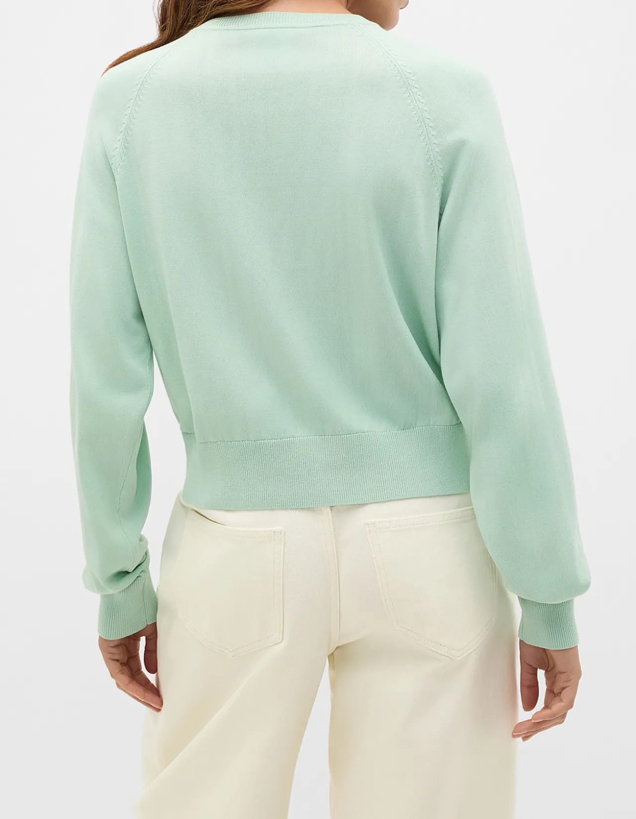 COTTON BLEND RAGLAN CARDIGAN