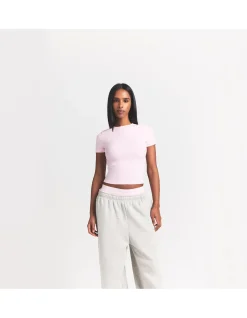 COTTON RIB T-SHIRT