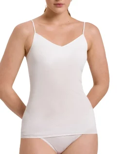 Cotton Seamless Spaghetti Top Padded