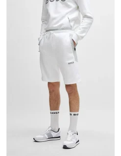 Cotton-Blend Shorts with 3D-Moulded Logo