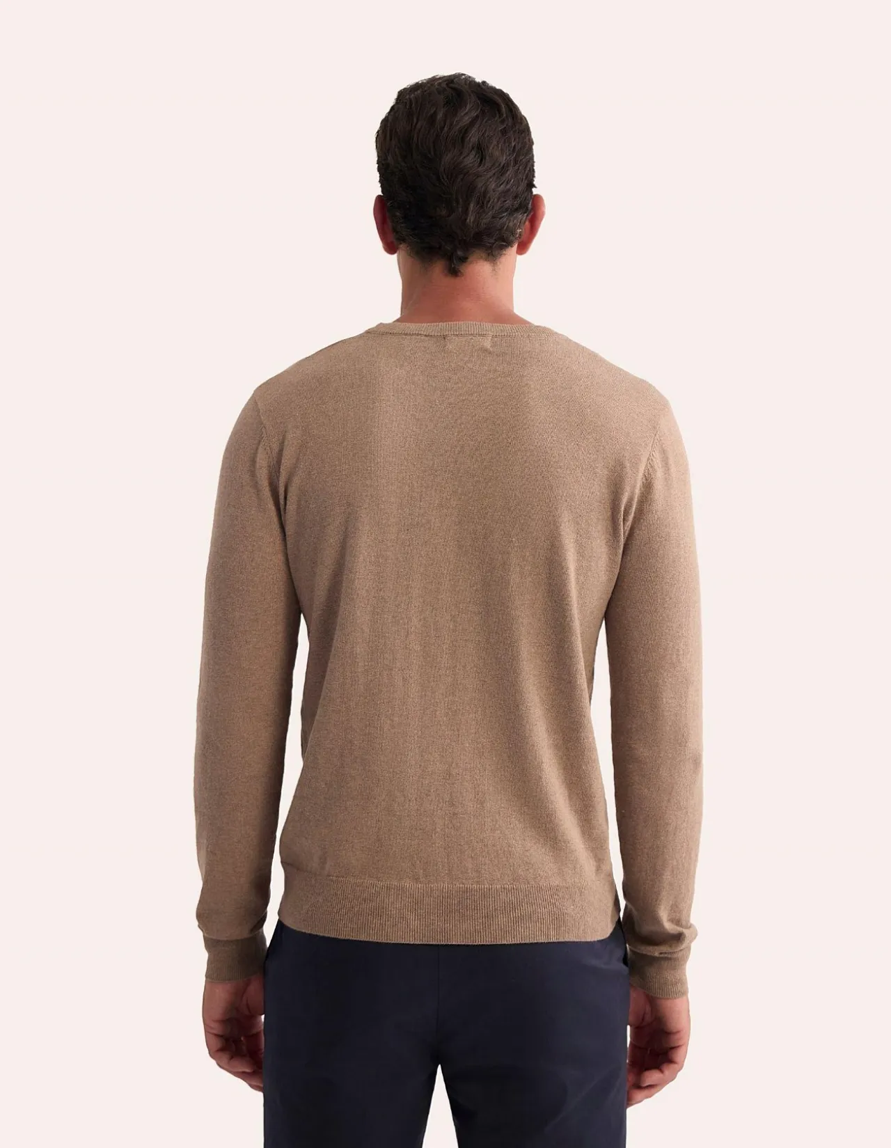 COTTON CASHMERE CREW NECK KNIT