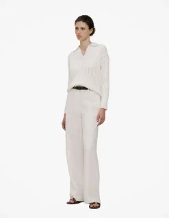 Cotton Cashmere Fine Cable Polo