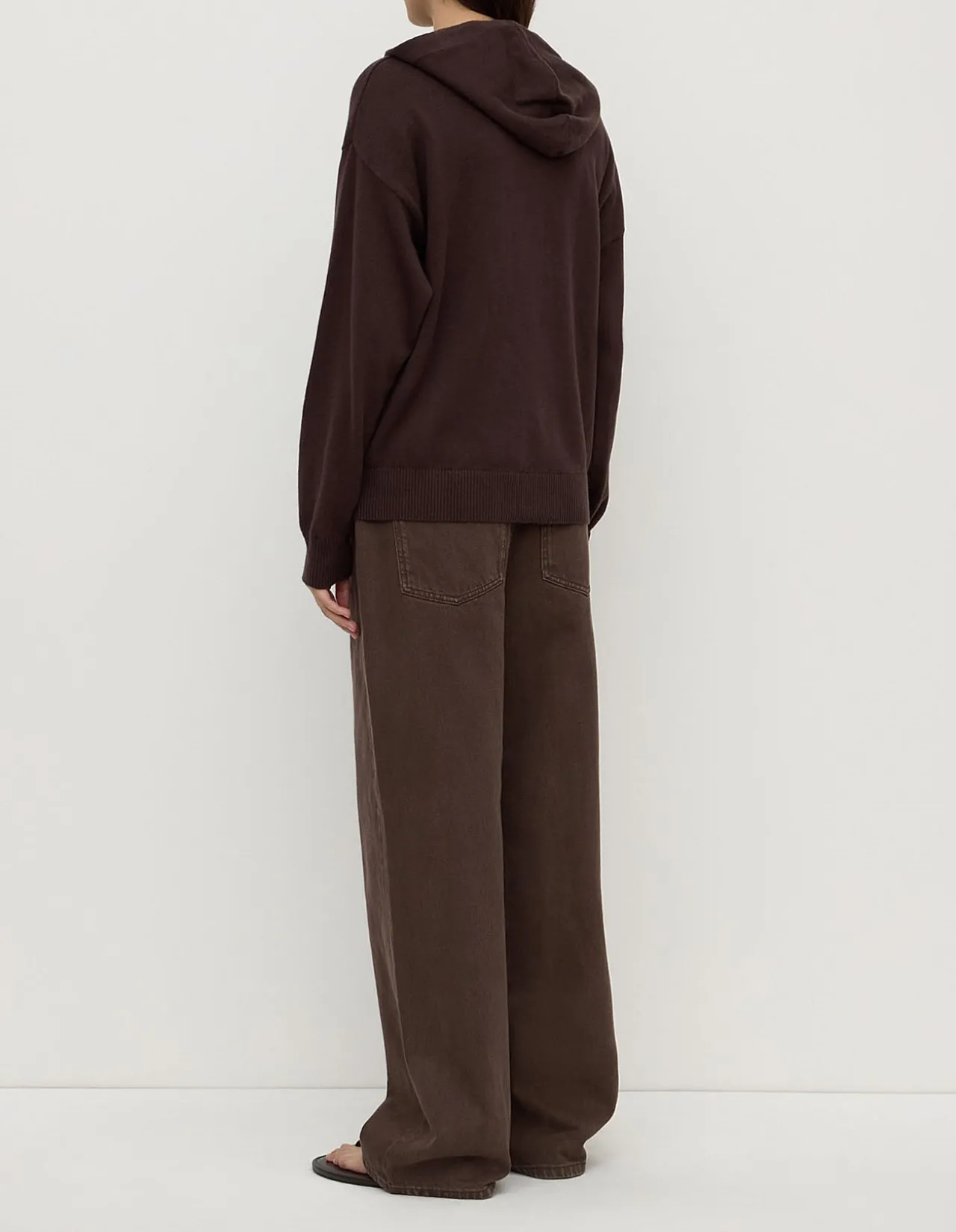 Cotton Cashmere Hoodie Ganache