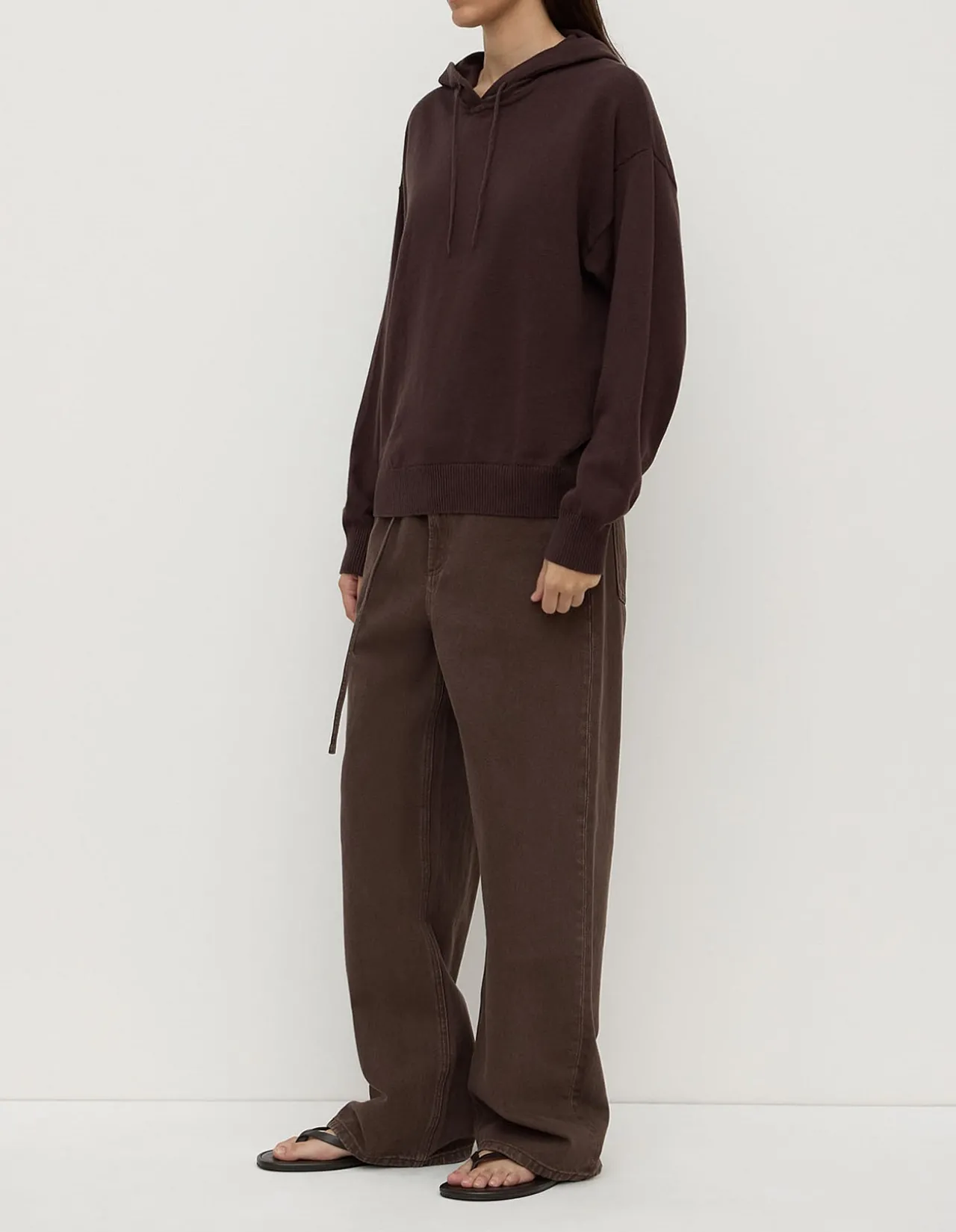 Cotton Cashmere Hoodie Ganache