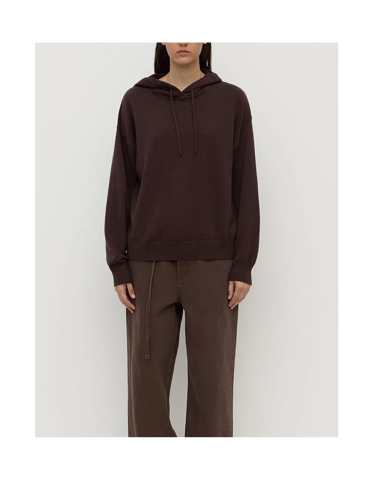 Cotton Cashmere Hoodie Ganache