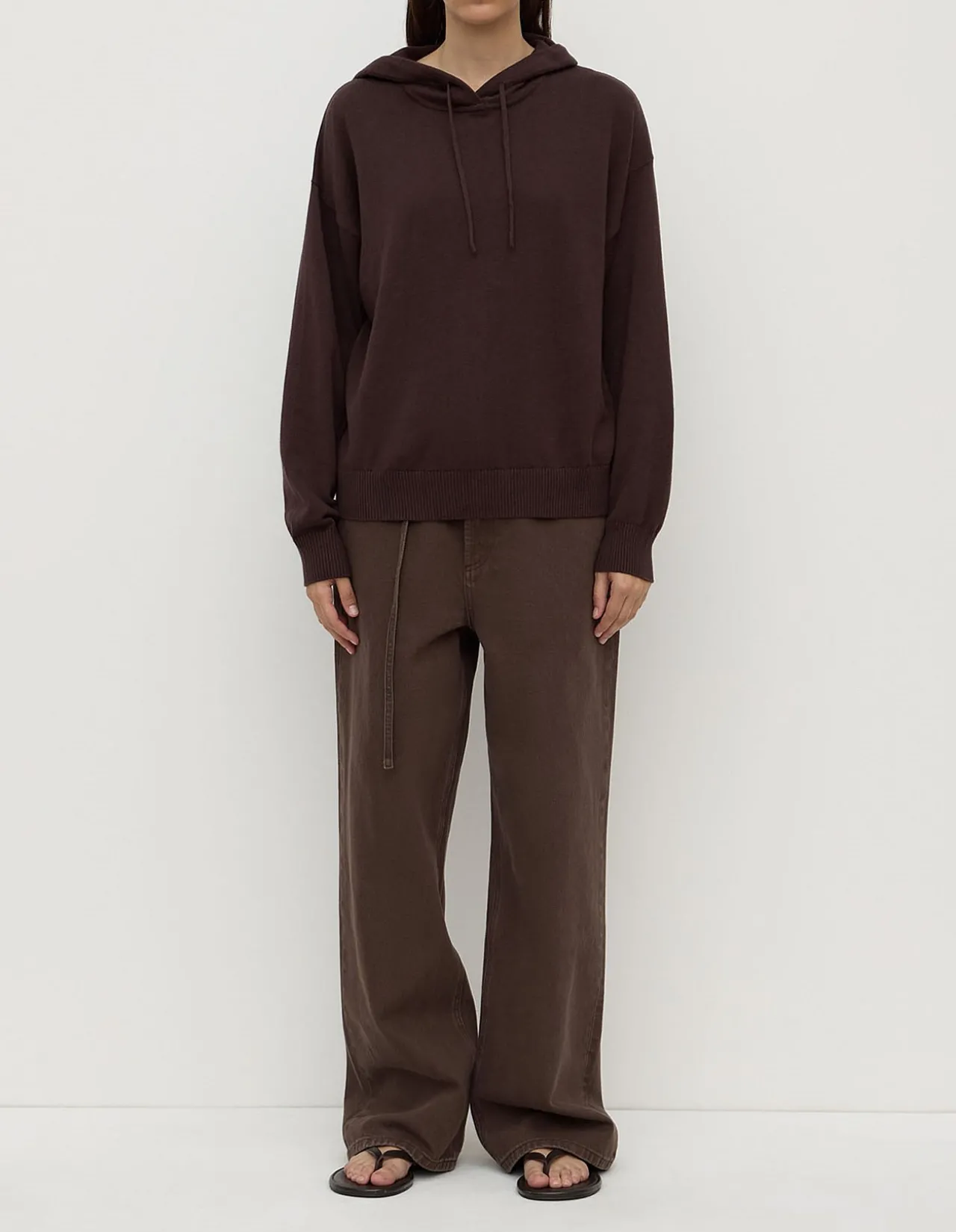 Cotton Cashmere Hoodie Ganache