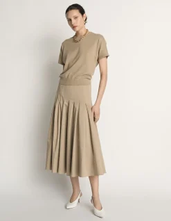 COTTON CASHMERE KNIT TEE