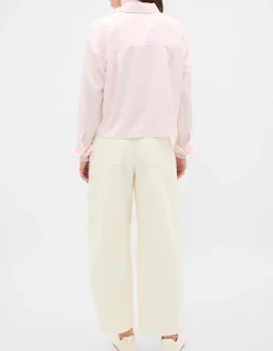 COTTON CROPPED SHIRT
