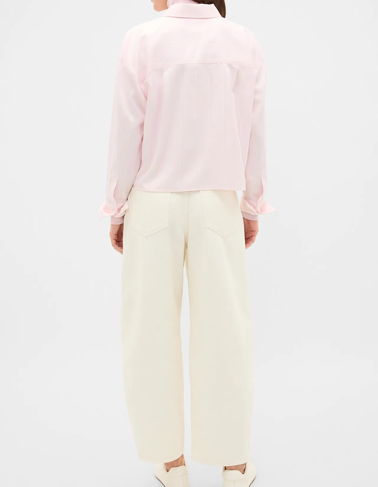 COTTON CROPPED SHIRT
