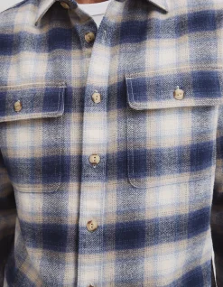 Cotton Flannel Check Overshirt