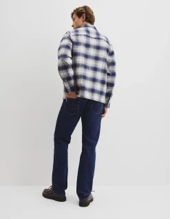 Cotton Flannel Check Overshirt